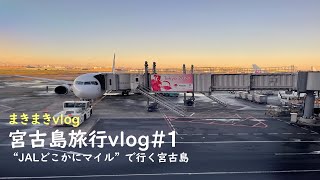 【宮古島旅行vlog#1】JALどこかにマイルで宮古島旅行に行きました！