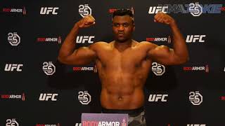UFC 220: Stipe Miocic vs  Francis Ngannou official weigh in highlight