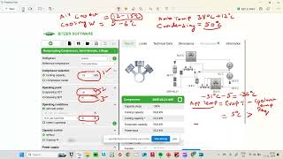 Chiller Bitzer/Copeland Compressor Sizing ,Condensing and Evaporation Temperature Calculation