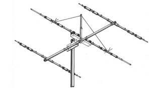 #0469 Walmar MA-3340DX, antena Yagi HF de 3 elementos, 40 20 15 y 10 metros, MA3340, MA3340D,; XQ2CG