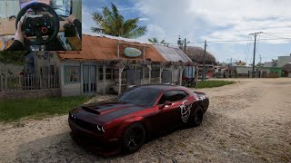 Dodge Challenger SRT Demon | Forza Horizon 5 | Steering wheel gameplay