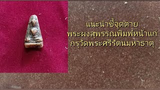 แนะนำชี้จุดตายพระผงสุพรรณพิมพ์หน้าแก่กรุวัดพระศรีรัตนมหาธาตุ