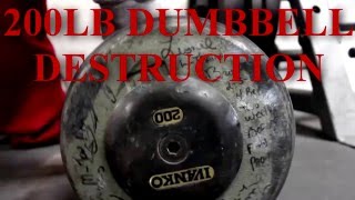 200lb Dumbbell Destruction At Metroflex LBC (M-Town Monsta)