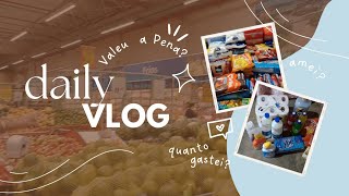 Daily vlog da minha compra do mês de outubro🥚🫘🍗🍖/ fui num lugar novo e não gostei 🤦🏻‍♀️🙎🏻‍♀️