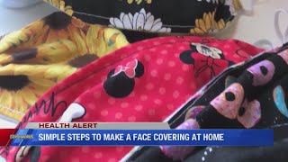 Simple steps to make a face covering at home