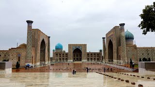 The historic town of Samarkand ，Uzbekistan 乌兹别克斯坦撒马尔罕是中亚最古老的城市之一，丝绸之路上重要的枢纽城市，有2500年的历史，为古代帖木尔帝国的首都