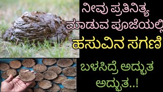 ಪೂಜೆಯಲ್ಲಿ ಹಸುವಿನ ಸಗಣಿ ಬಳಸಿದ್ರೆ ಅದ್ಭುತ ಲಾಭ..!#cowdung #cowdungcake