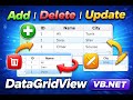 DataGridView CRUD Operations in VB.NET – Add, Delete, Update Rows
