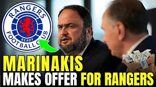 BREAKING: Greek Tycoon MARINAKIS in Rangers TAKEOVER Talks | rangers fc news