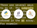 How to plot in multiple subplots
