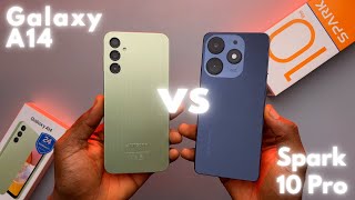 Tecno Spark 10 Pro vs Samsung Galaxy A14 - Bye Bye Samsung ?