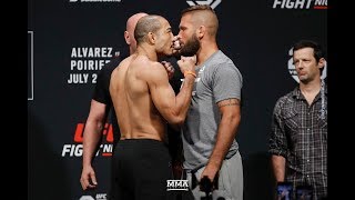 UFC on FOX 30 Weigh-Ins: Jose Aldo vs. Jeremy Stephens Staredown - MMA Fighting