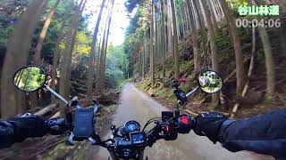 ハンターカブで行く 京都高雄 谷山林道～雲心寺林道～愛宕山参拝口