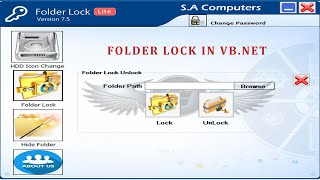 How to Lock And Unlock a Folder through Code in VB.NET - Complete Project