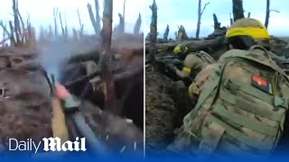 Ukraine’s heroic 43rd Brigade attack a Russian trench in hellish conditions near Kupyansk