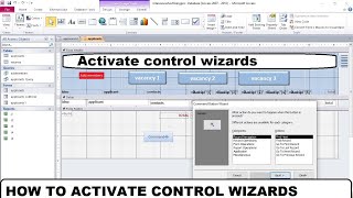 Command Button Wizard doesn't start Activate control wizards Microsoft Access Databases SOLVED