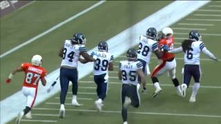 Toronto Argonauts Matt Black Crazy Fumble Recovery TD