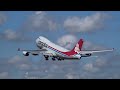 beautiful cargolux boeing 747 400f takeoff @ eham