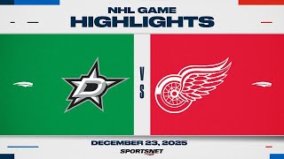 NHL Highlights | Stars vs. Red Wings - December 23, 2025