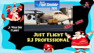 RJ Professional X-Mas Day Full Flight to the Alps for Our Skiing Holiday. MSFS 2024 Just Flight