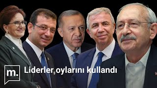 Türkiye'nin tarihi seçimi: Liderler oylarını kullandı