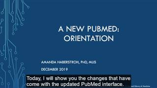 New PubMed Orientation