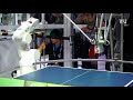 ping pong robot teases ces crowds