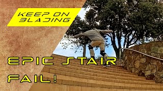 Epic Stair Fail | Rollerblading NZ