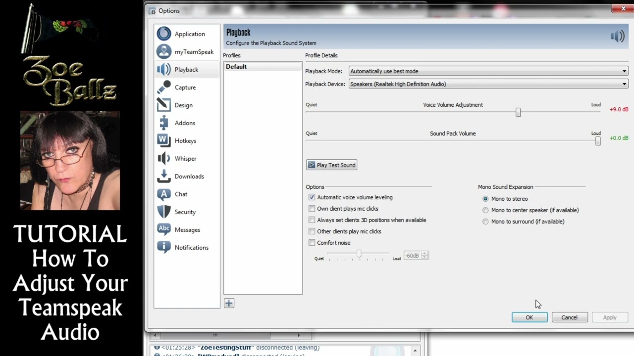 Teamspeak 3 Tutorial How To Adjust Your Audio Settings Youtube