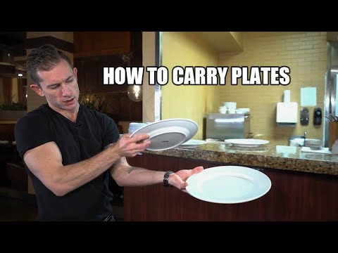 How to carry plates – restaurant server training