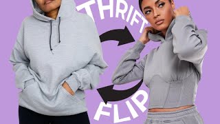 THRIFT FLIP | Misguided Corset Hoodie Sofia Richie