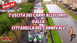 Carnevale di Viareggio 2025...La 1°uscita dei carri allegorici dalla Cittadella del Carnevale