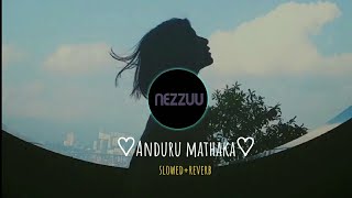 Anduru mathaka(දාහක් ප්‍රශ්න මැදින්)_Slowed+Reverb+bass