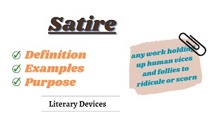 What is Satire in English Literature| LITERARY DEVICE| Define SATIRE |URDU /HINDI Figurative Devices