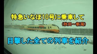 特急いなほ10号（秋田～新潟）右側車窓で目撃した列車を全紹介