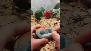 Painting a rock inspired by a poem ✨️  Part 3 #painting #art #diy #poem #decor #handmade #gift #girl