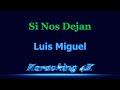 Luis Miguel  Si Nos Dejan  Karaoke 4K