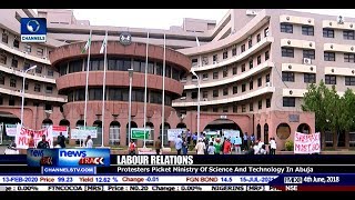 Unions Protest, Shut Down Federal Ministry of Science And Technology