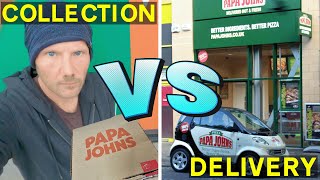 I Raced Papa Johns Pizza Online Delivery, Who Is FASTER? Collection Vs Delivery