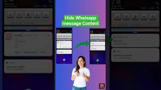 How to hide whatsapp message content!!#shorts #shortsfeed
