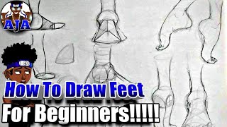 HOW TO EASILY DRAW FEET [HOW TO DRAW FEET FOR BEGINNERS]-(Part #1)