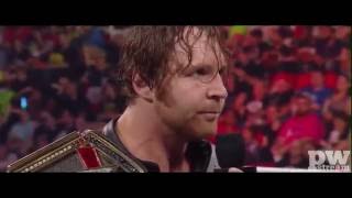 Dean Ambrose and seth rollins war words