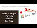 Add a form to your Joomla 5 website for free using Convert Forms