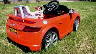 Audi TT RS 12V Ride On Car For Kids - With Parental Remote Control