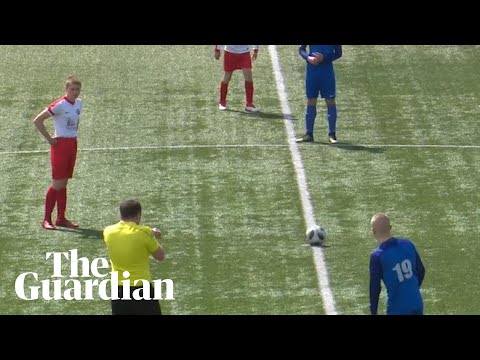 Can you shoot straight from kick off in football?