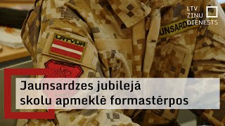 Jaunsardzes jubilejā skolu apmeklē formastērpos