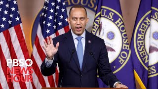 WATCH LIVE: House Democratic leader Jeffries holds news briefing ahead of budget deadline