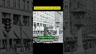 Michigan Avenue traffic light (1923) #chicagohistory #oldchicago #vintage
