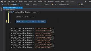 How to Validate a Credit Card Number in Python (Luhn Algorithm)