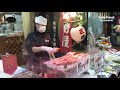 osaka japan kuromon market grilled king crab legs lobster tail osaka japan japanese food 4k